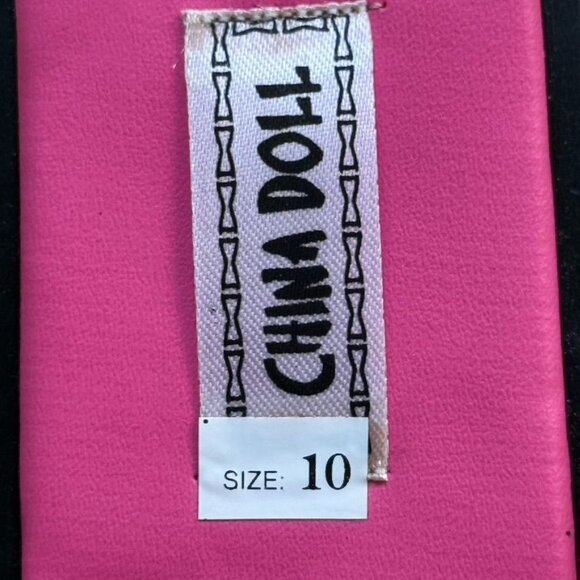 NEW China Doll mules/slip-on shoes in a vibrant pink color, sequins, size 10 - Picture 8 of 9